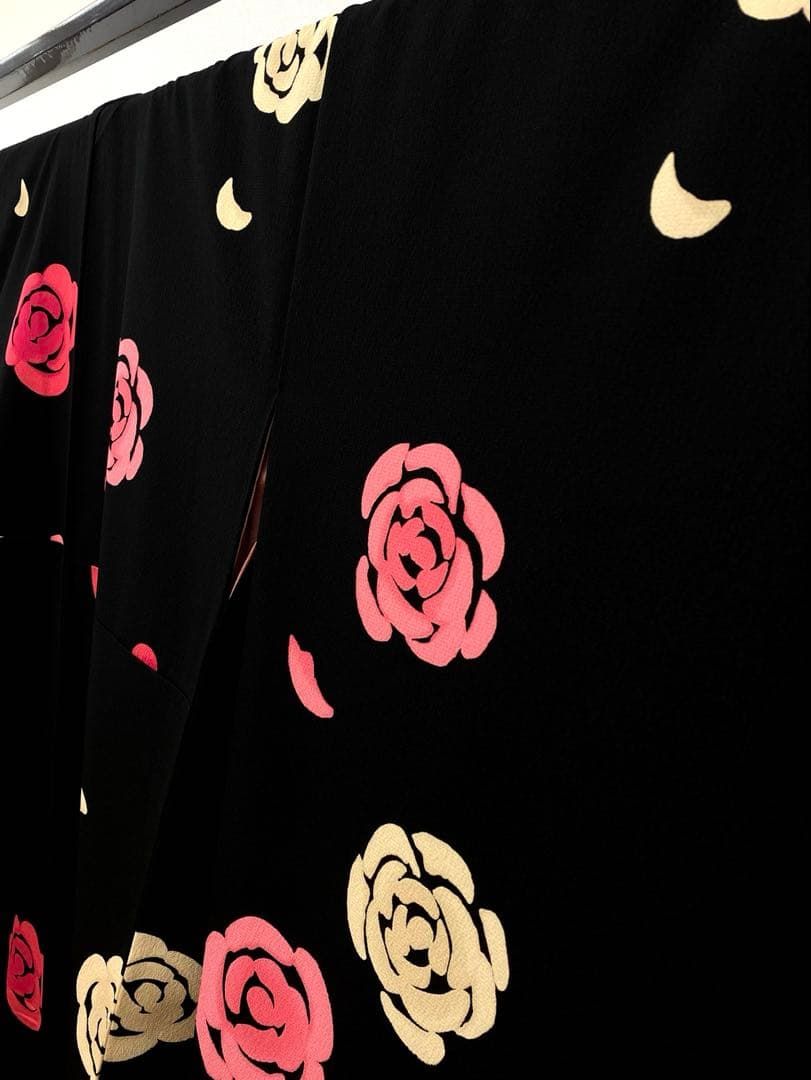 ポリエステル ブランド振袖 ツモリチサト 薔薇尽くし 身丈165cm 撥水加工