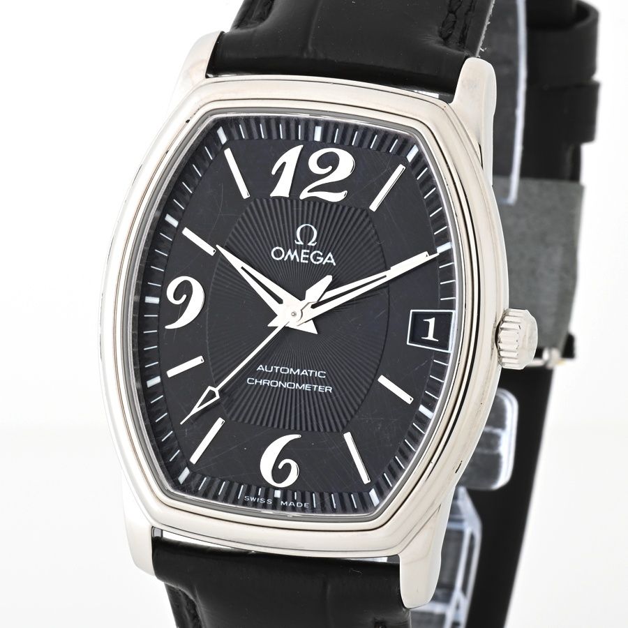 オメガ / OMEGA　プレステージ トノー　4803.51.01　ブラック　自動巻き 【中古】 商品番号 E-156892