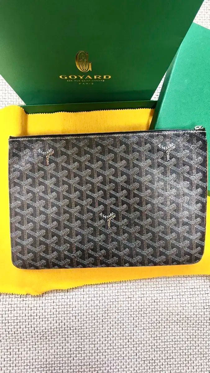 MM |フル構成 Goyard ゴヤール セナ クラッチ ブラック