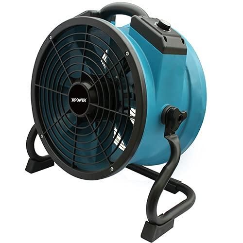 XPOWERX-34ARブルー可変速高空気循環ミニアキシャルエアファンカーペット＆フロアドライヤーファン