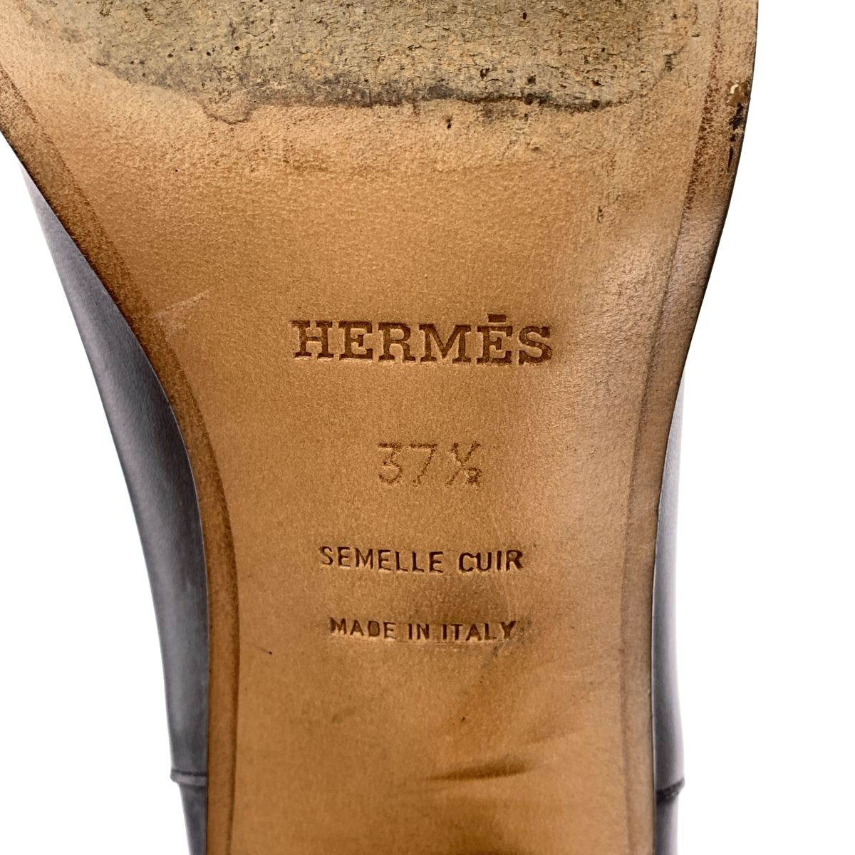 HERMES | エルメス | DAPHNE | レザー ロングブーツ | 37 1|2 | ブラック | レディース KIN-KAAI_COM