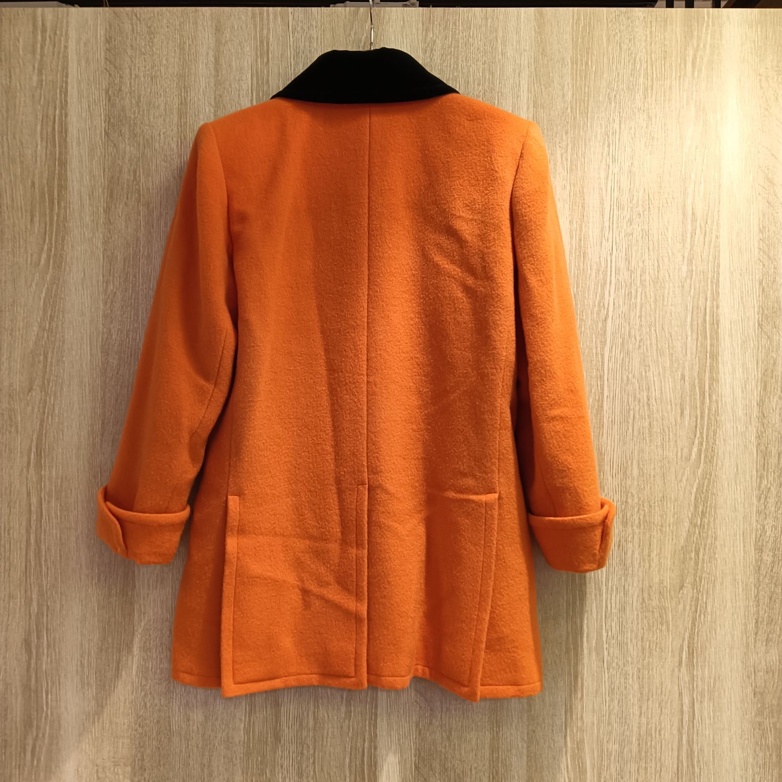 イヴサンローラン　ダッフルコート　希少カラー　オレンジ　フード　ウール100 イヴサンローラン ダッフルコート 希少カラー オレンジ フード ウール