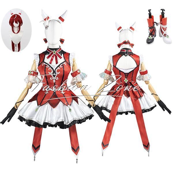 ◆ウマ娘 プリティーダービー 風 ウインバリアシオン 勝負服 コスプレ衣装 ウィッグ 靴 cosplay ハロウィン 演出服 変装