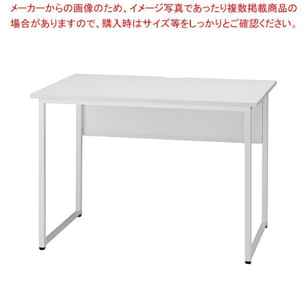スクエアホワイトフレームデスク D70/W100cmホワイト 1台 61-801-26-1