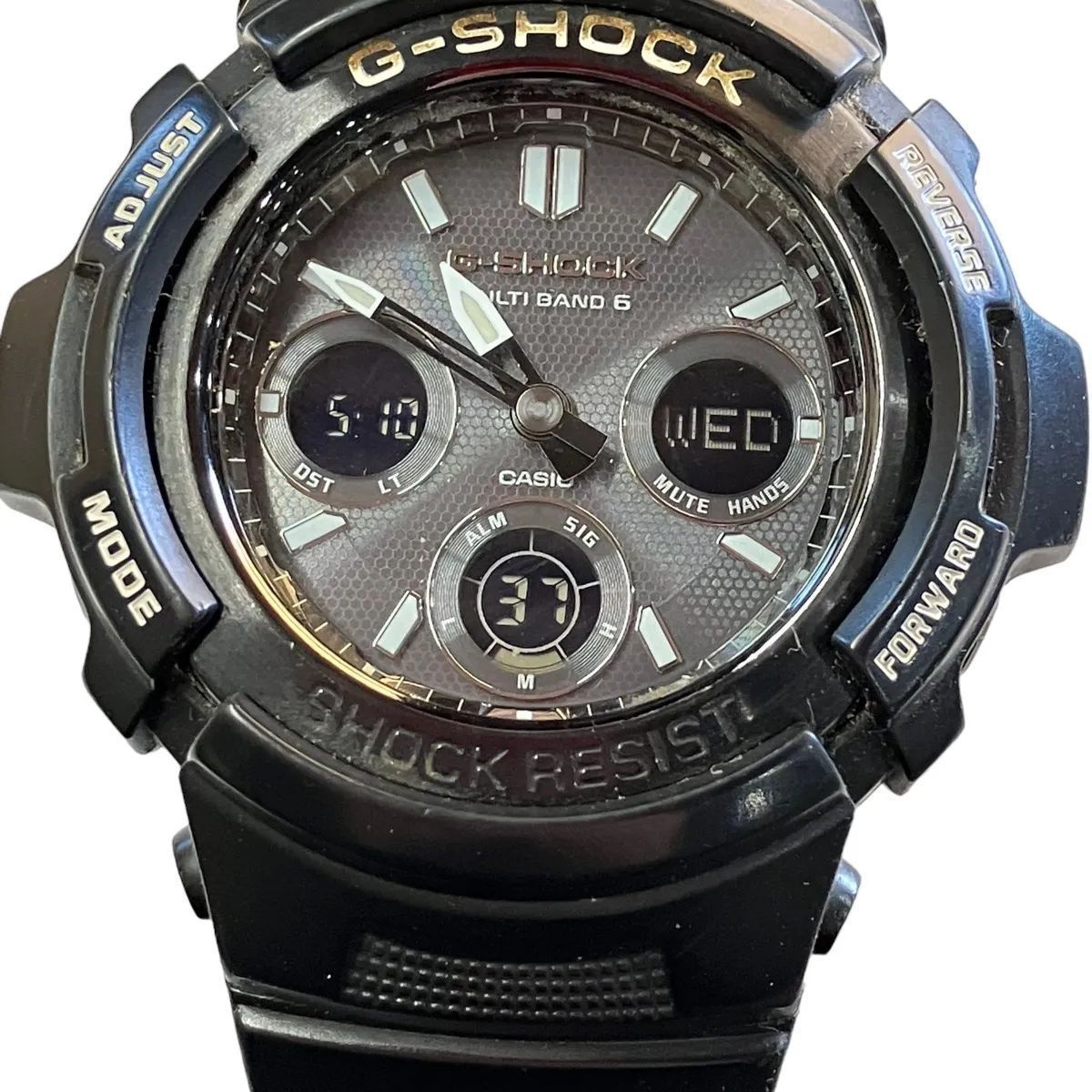 美品【電波ソーラー】G-SHOCK「AWG-M100BW」CASIO Gショック - 腕時計 