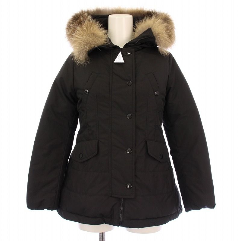 モンクレール MONCLER ARRIETINE GIUBBOTTO ダウンジャケット アウター フード ロゴ 140cm 黒 ブラック |BB