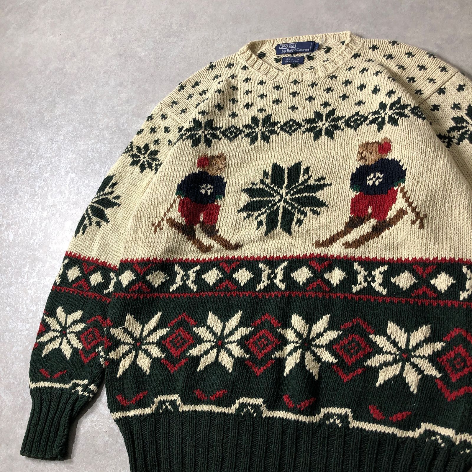 POLO RALPH LAUREN 90s Polo Bear ニット ポロベア 0b036a235872e1dbc238d701a6e9a6