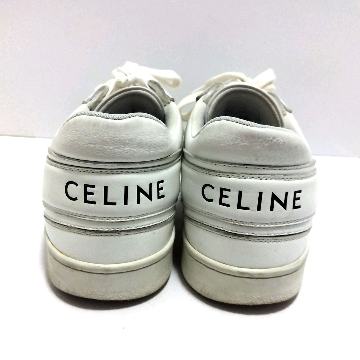 CELINE セリーヌ シューズ（その他） 白 4601823S0088 CELINE(セリーヌ) スニーカー 38 レディース美品 ブロック