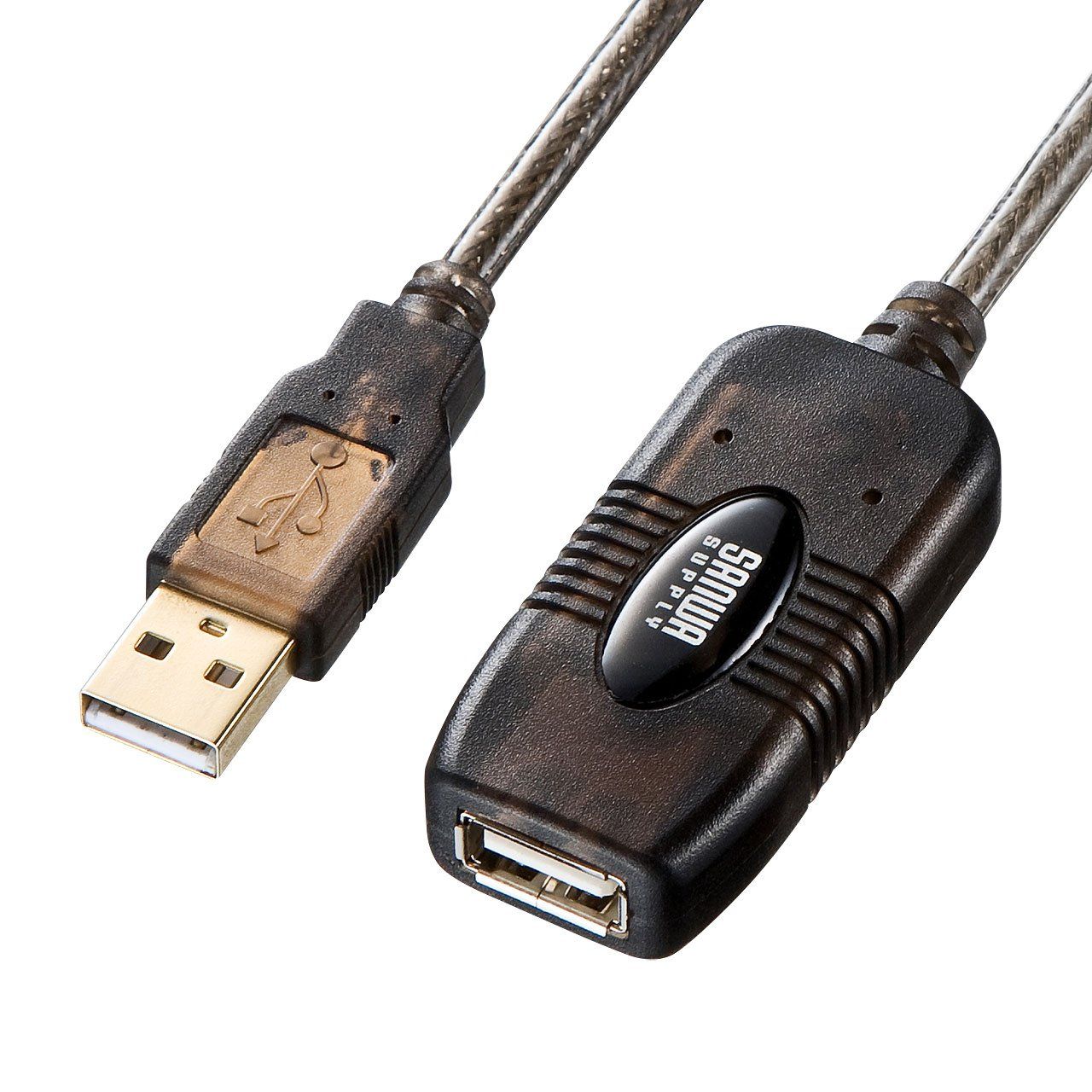 サンワサプライ 30m延長USB2.0アクティブリピーターケーブル Aオス-Aメス KB-USB-R230 単品 30m