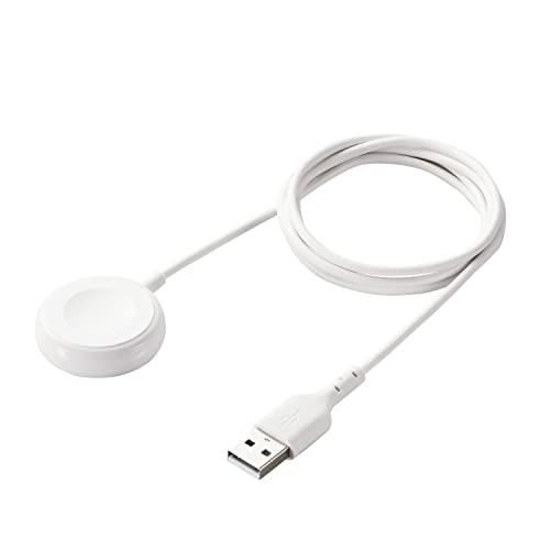 【新品・2営業日で発送】ELECOM エレコム Apple Watch磁気充電ケーブル／高耐久／USB-A／1.2m／ホワイト(MPA-AWAS12WH)