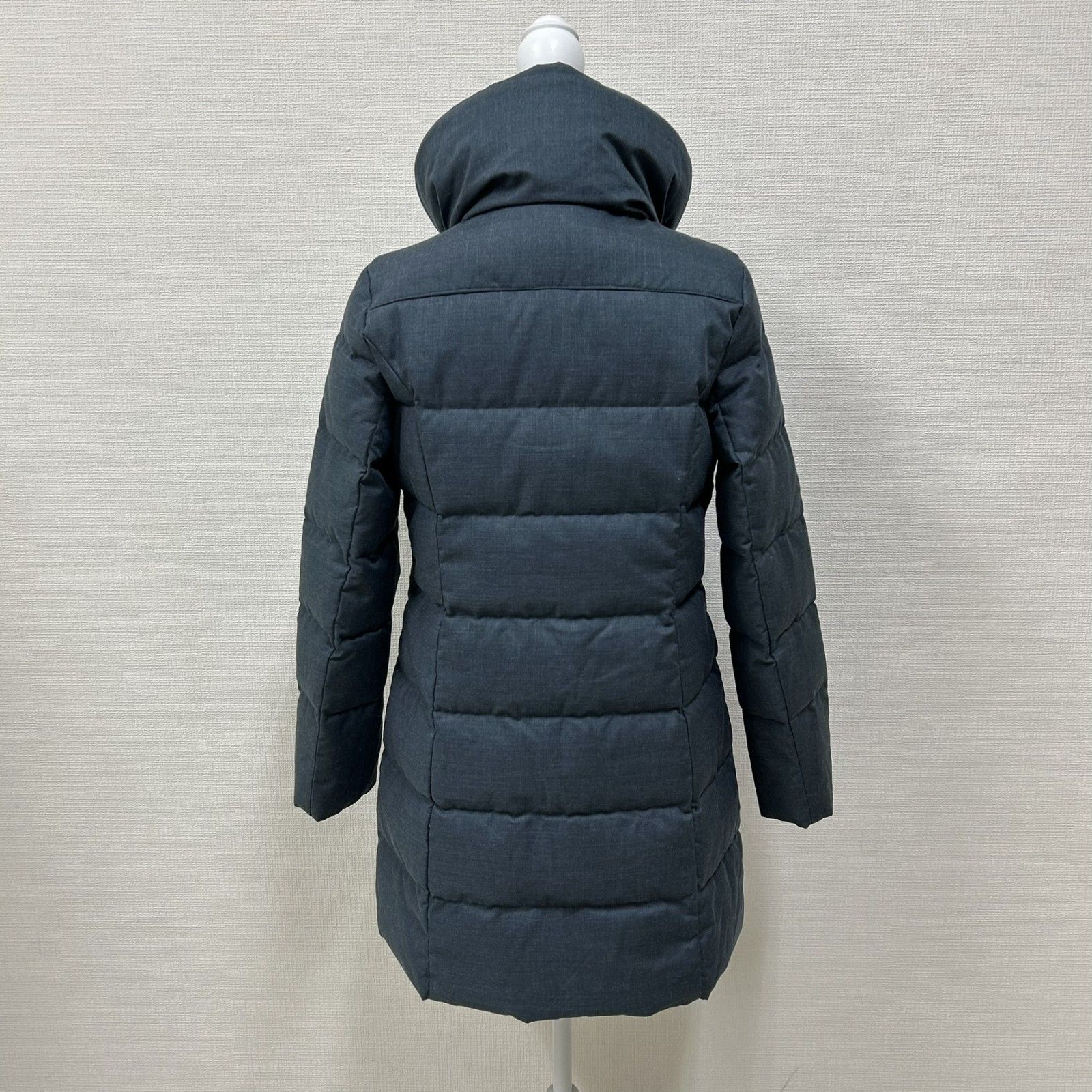 エディーバウアー ダウンコート ロング ブルー系 WOMEN'S PS フード付き