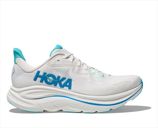 HOKA ONE ONE ホカ オネオネ M CLIFTON 10 1162030 WHITE|SKY メンズ クリフトン10 幅D 厚底 ランニングシューズ マラソン ジョギング ロード ランシュー スニーカー 靴 クッション ウォーキング 軽量 軽