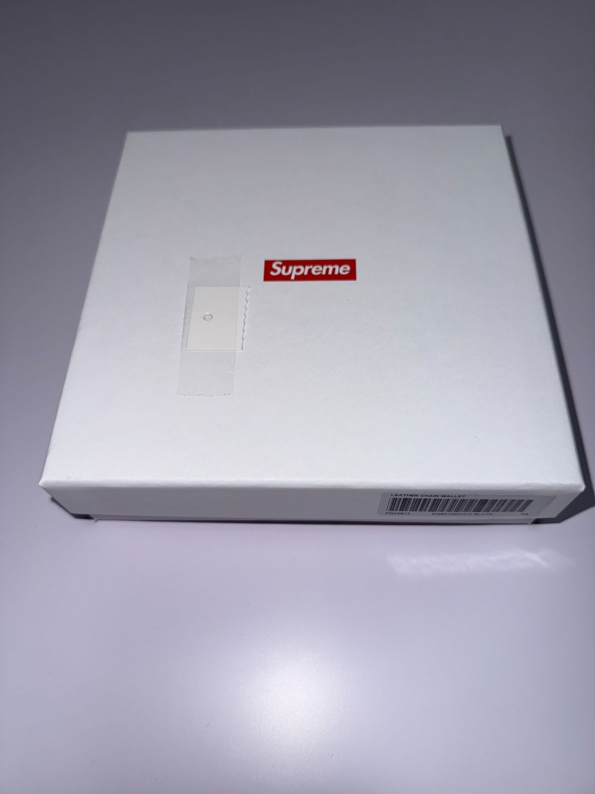 Supreme Leather Chain Wallet Black 黑