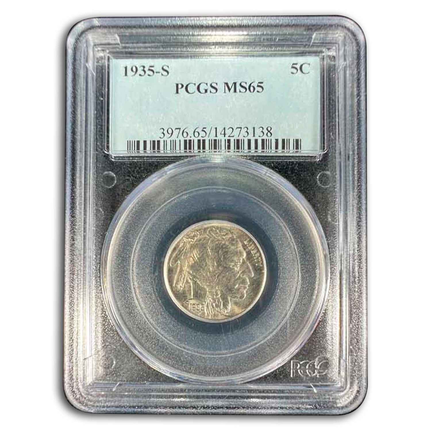 1935-S Buffalo Nickel MS-65 PCGS