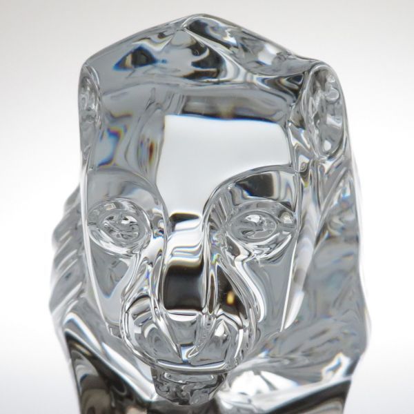 バカラ フィギュリン ○ ライオン 置物 オーナメント クリスタル