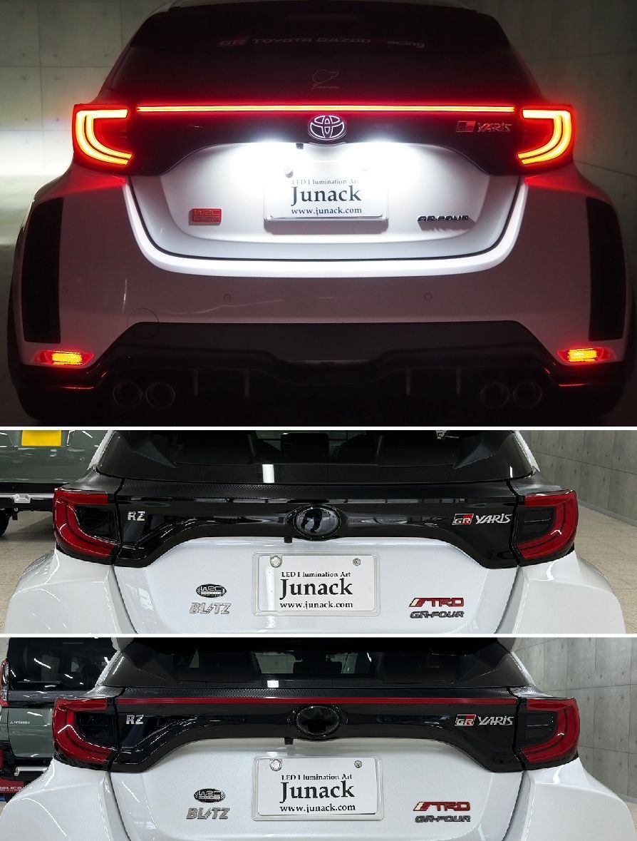 【M's】 GRヤリス MXPA12 GXPA16 (2020.1-2024.2) Junack リ・ザード TC LED テール イルミネーション ジュナック パーツ 部品 外装 カスタム イルミ LEDラインバー LEDバー LZR-TC-T3