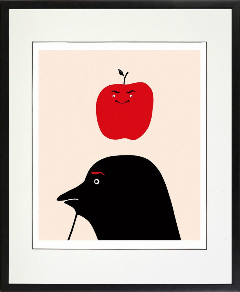 松崎十朗 《睡蓮》 日本画0号共シール 絵画 額