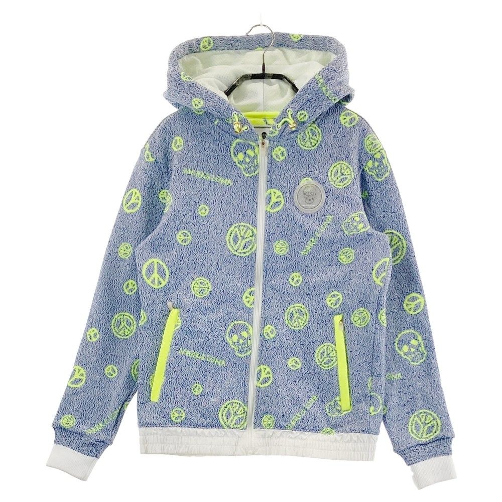 サイズ:S MARK&LONA マークアンドロナ ジップパーカー ブルー系 サイズ:S MARK&LONA マークアンドロナ ジップパーカー ブルー系