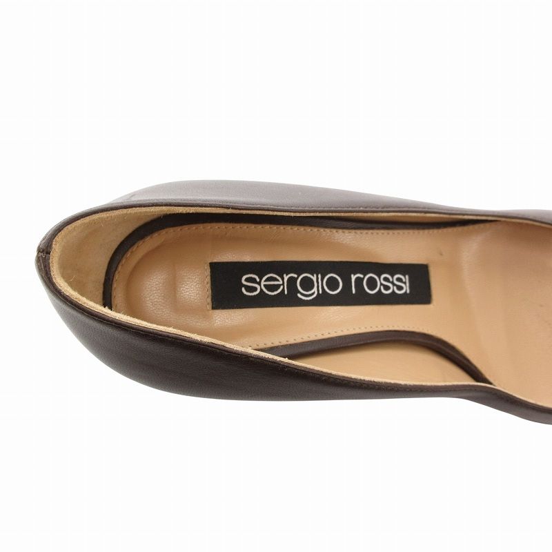 セルジオロッシ Sergio rossi パンプス レザー ポインテッドトゥ