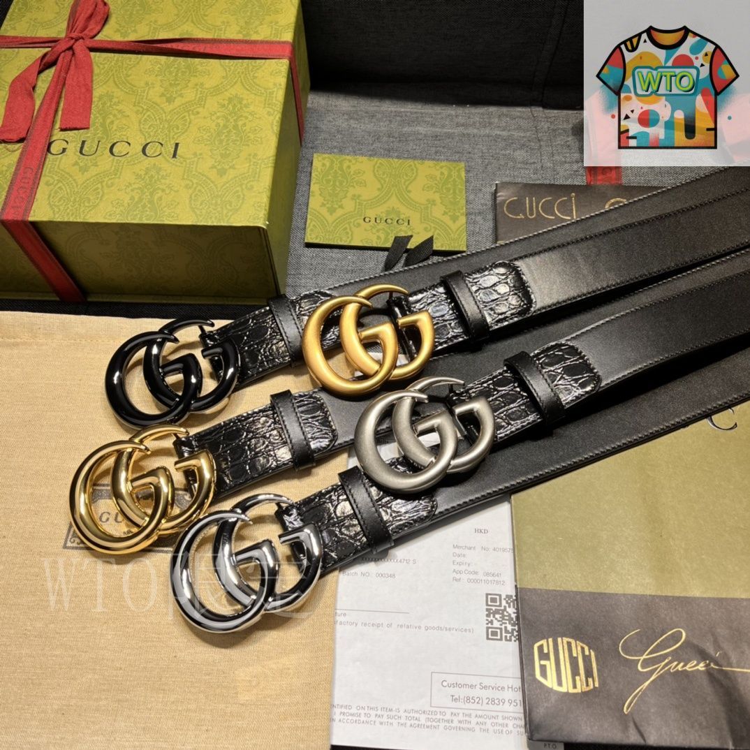 Gucci GGパターン レザーベルト