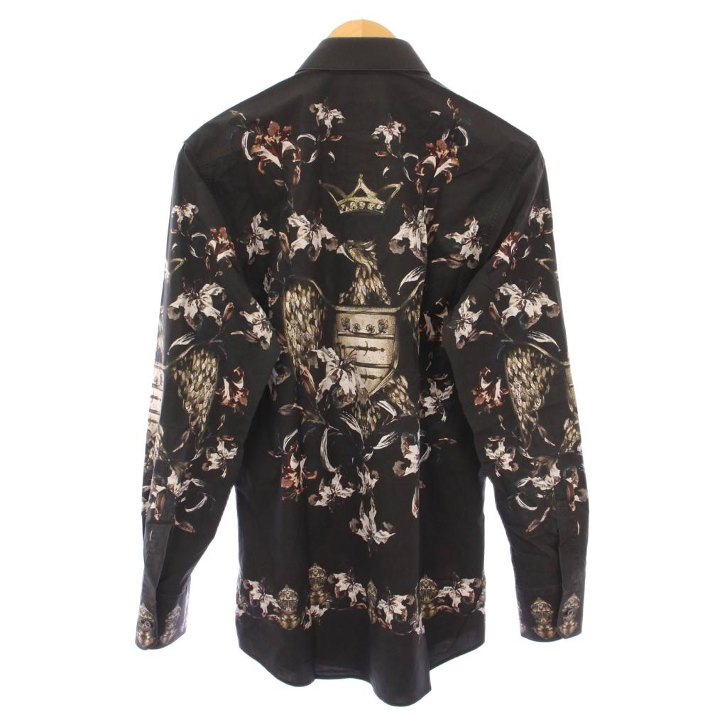 ドルチェ&ガッバーナドルガバ花柄シャツ37 希少 DOLCE&GABBANA ドルガバ 花柄 オープンカラー 半袖 シャツ