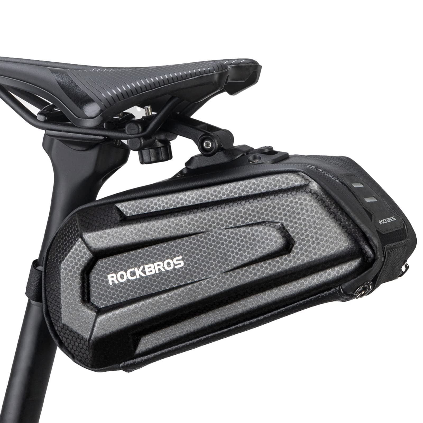 新品 ROCKBROS(ロックブロス)サドルバッグ 自転車 バッグ ロードバイク フレームバッグ 大容量 約1.7L 防水 防圧 小型 軽量 小物収納 反射付き 耐磨耗性 取り付け簡単 超強力固定