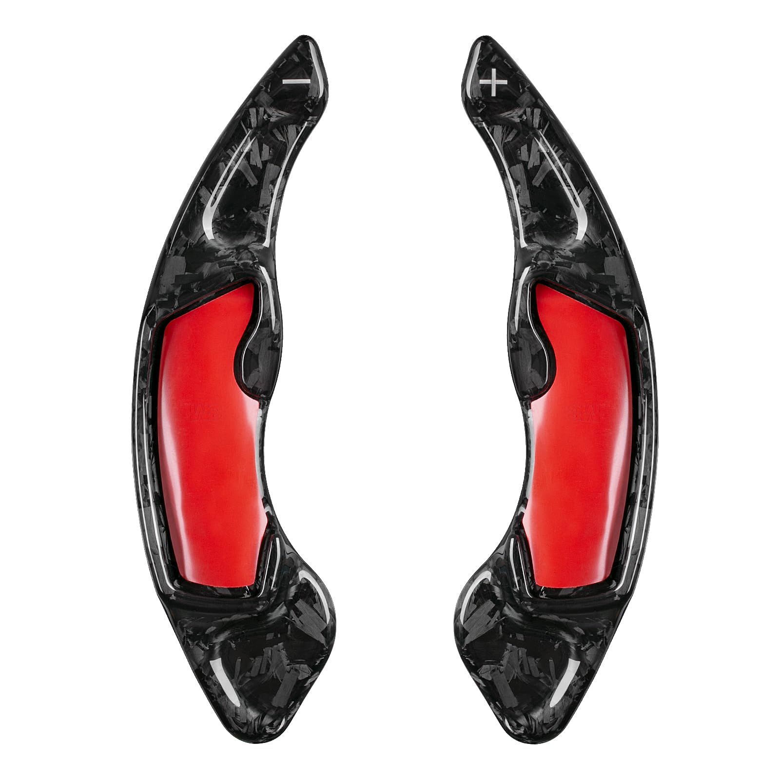 T-carbon スバル パドルシフトカバー リアルカーボン製 シフト パドル エクステンション スバル レガシィ WRX レヴォーグ インプレッサ フォレスター XV BRZ 86 ZN6 BRZ ZC6 用 フォージブラック