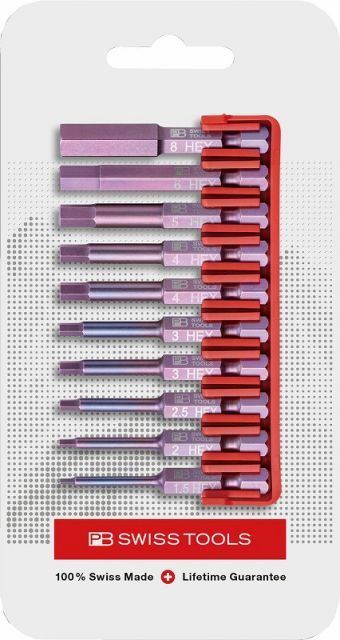 PBスイスツールズ1/4”Hex段付きビットセット【10本組】E6.713CN(PB SWISS TOOLS)