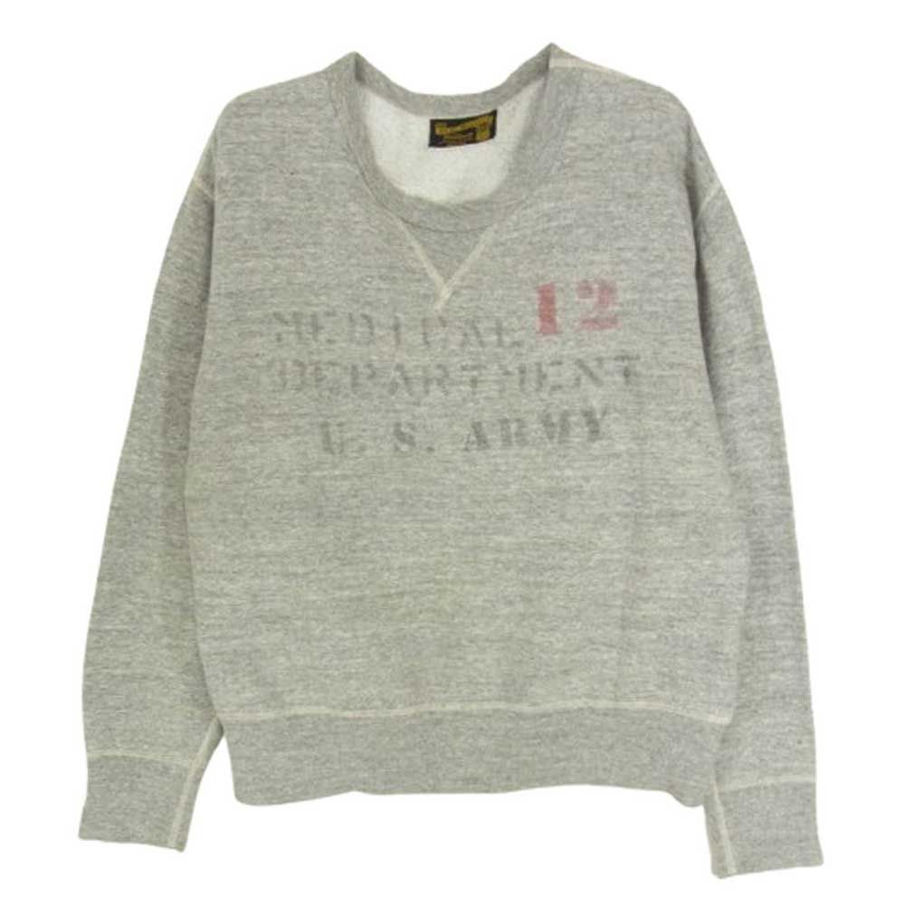THE REAL McCOY'S リアルマッコイズ スウェット 両VガゼットM The REAL McCOY'S ザリアルマッコイズ US ARMY 前Vガゼット
