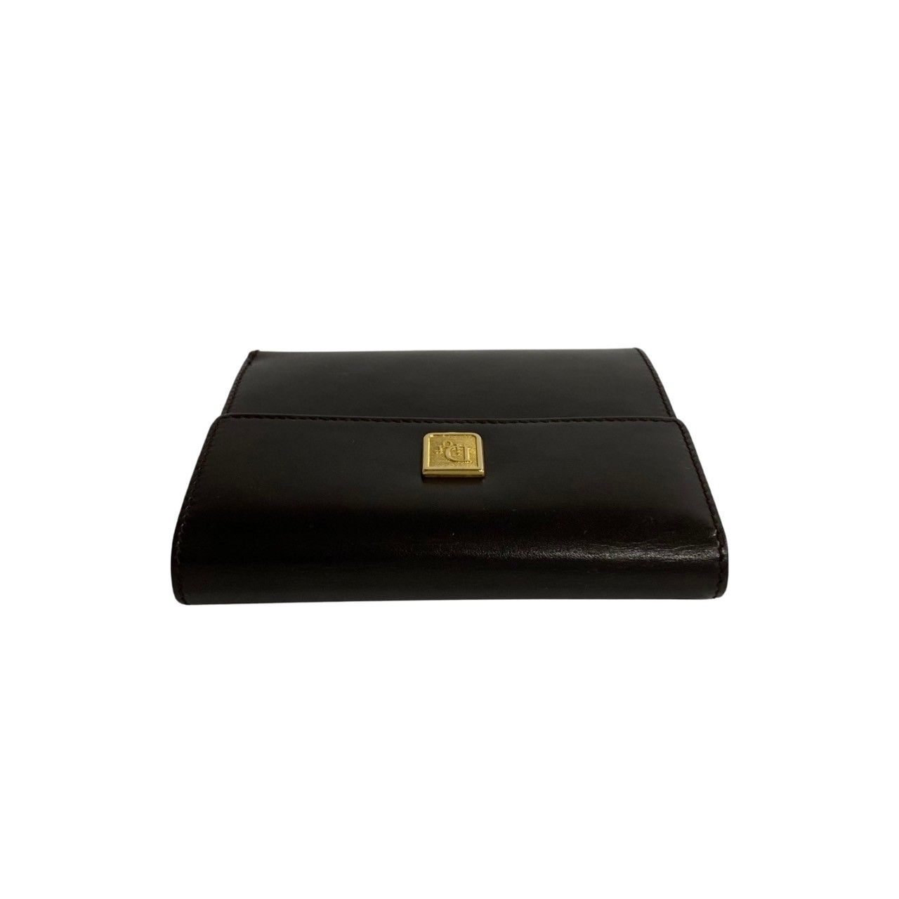 極 美品 Christian Dior ディオール トロッター 柄 ロゴ 金具 カーフ