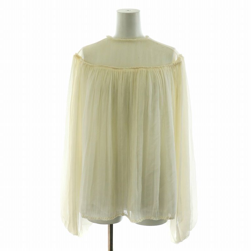 クロエ CHLOE 20SS シャツ ブラウス 長袖 プルオーバー シルク 絹 34 S 