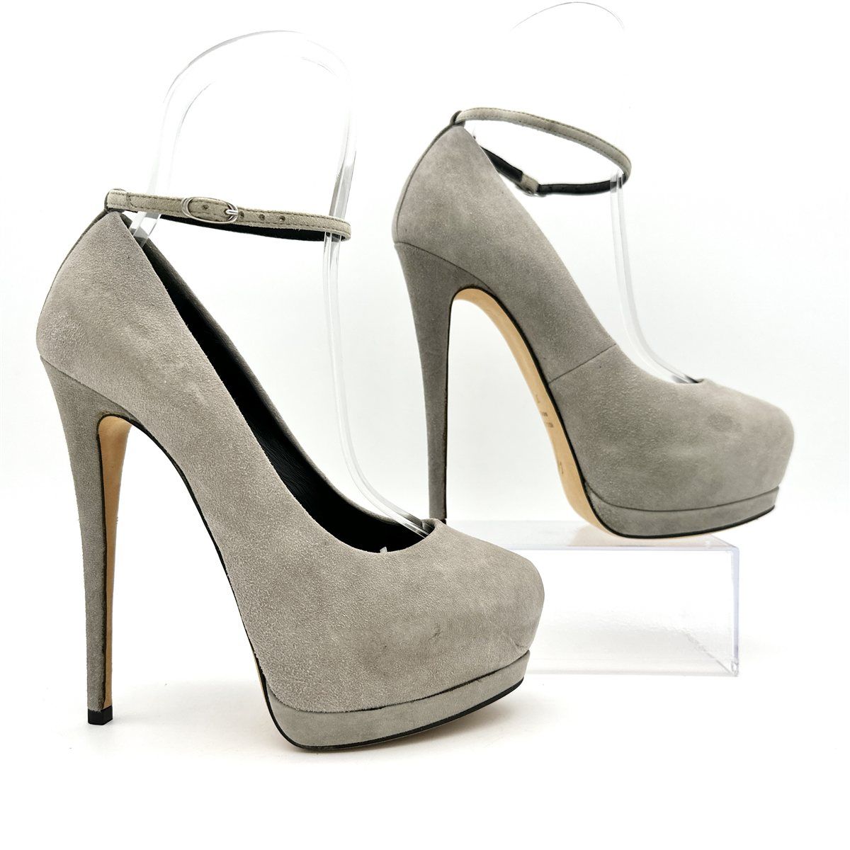 □新品級□ GIUSEPPE ZANOTTI 厚底ハイヒール スエード 厚底