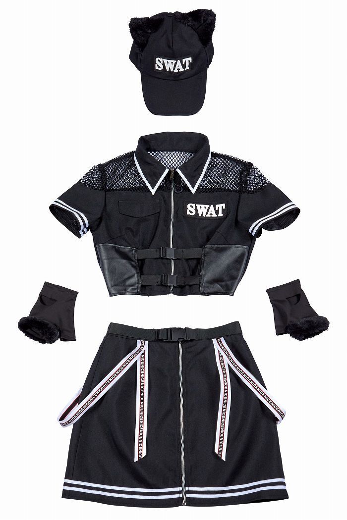 ニュークラッシュ クロネコSWAT [スワット コスプレ 黒猫 衣装