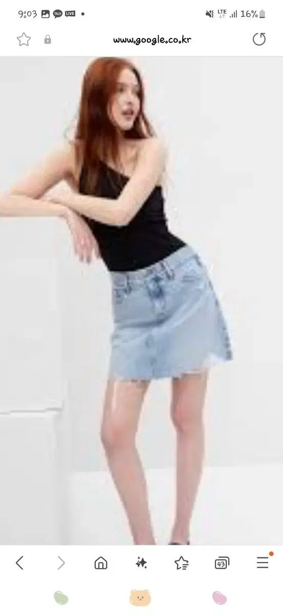GAP ギャップ ウォッシュ デニムスカート