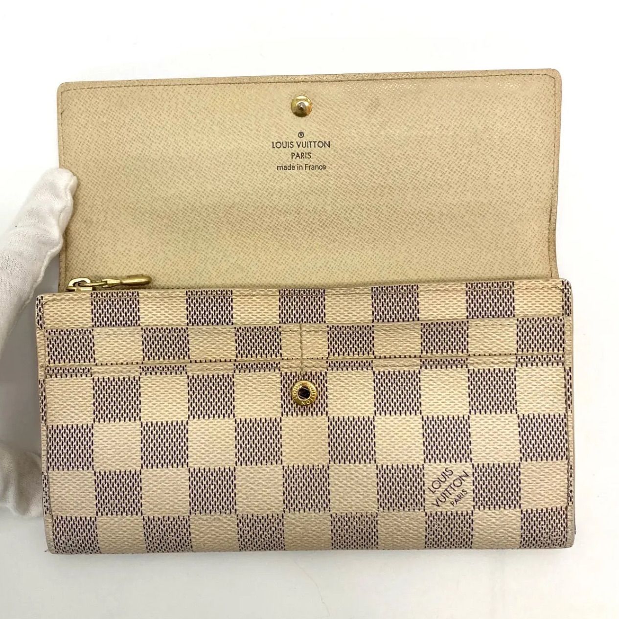 ルイヴィトン 長財布 ポルトフォイユ サラ ダミエ アズール ◇LOUIS VUITTON◇ルイヴィトン ダミエ アズール ポルトフォイユ