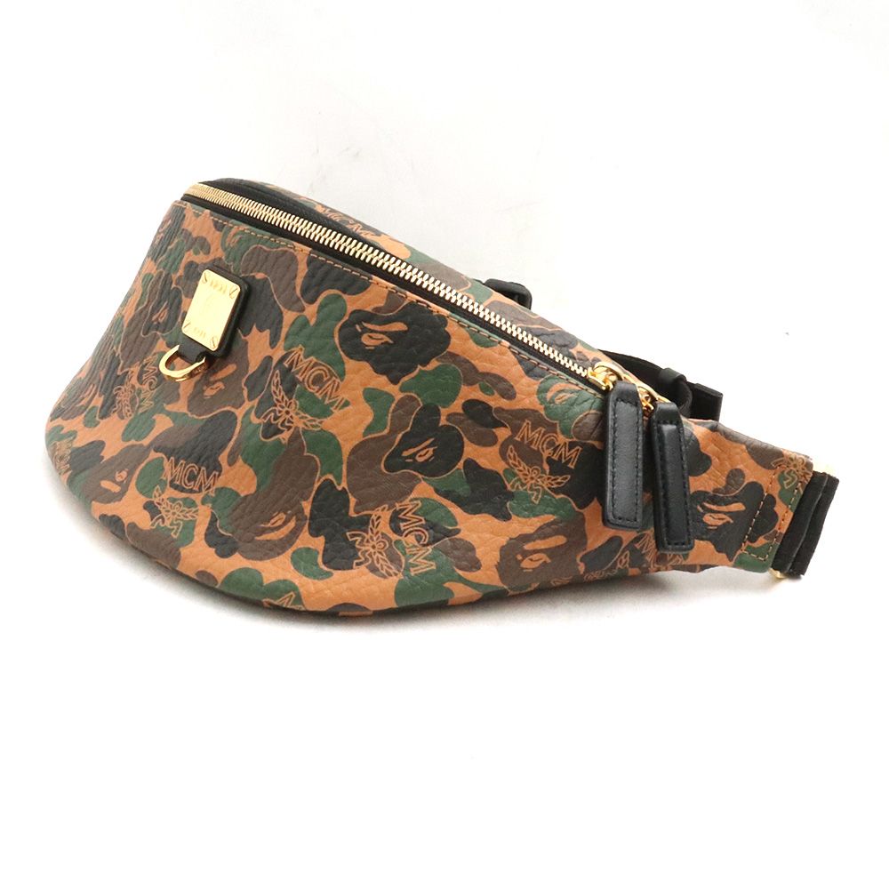 A BATHING APE × MCM ボディバッグ - メルカリ