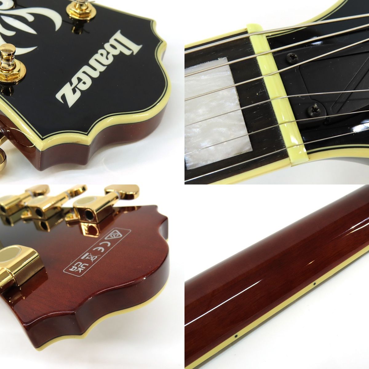 Ibanez うるさ アイバニーズフルアコAG95QA-DBS 