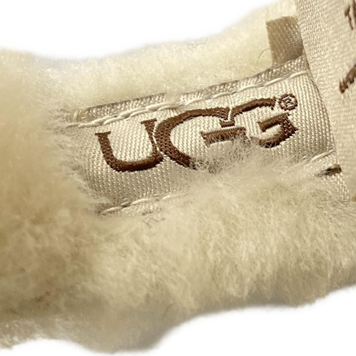 UGG(アグ) 小物美品 - ベージュ×アイボリー イヤーマフ／耳あて