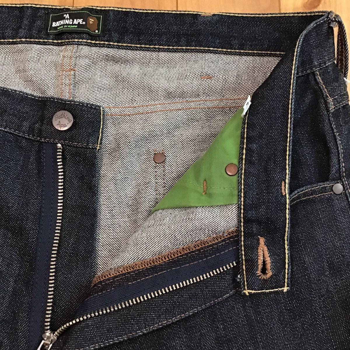 ☆大阪限定☆ Osaka color BAPE LOGO デニム ハーフパンツ Lサイズ a