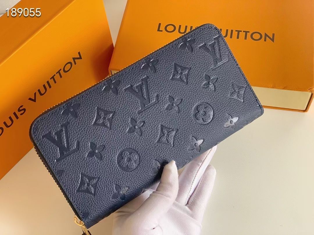 ルイヴィトン モノグラム エンボス ジッピーウォレット ラムレザー LOUIS VUITTON 長財布