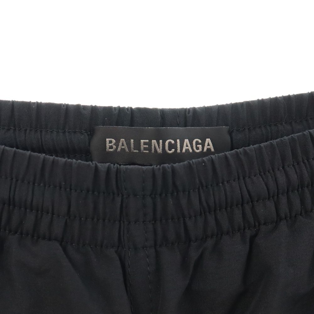 BALENCIAGA バレンシアガ 22AW 3B SPORTS ICON 刺繍ロゴ トラックカーゴパンツ トラウザー ブラック 720221 TKO48 BALENCIAGA (バレンシアガ) 22AW 3B SPORTS ICON 刺繍ロゴ トラック