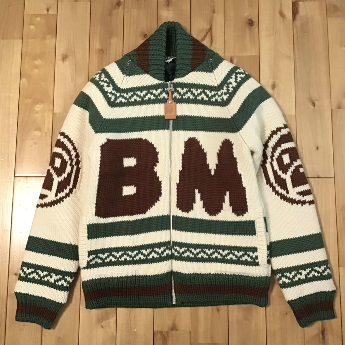 BABY MILO カウチン ニット ジャケット Mサイズ a bathing ape BAPE 