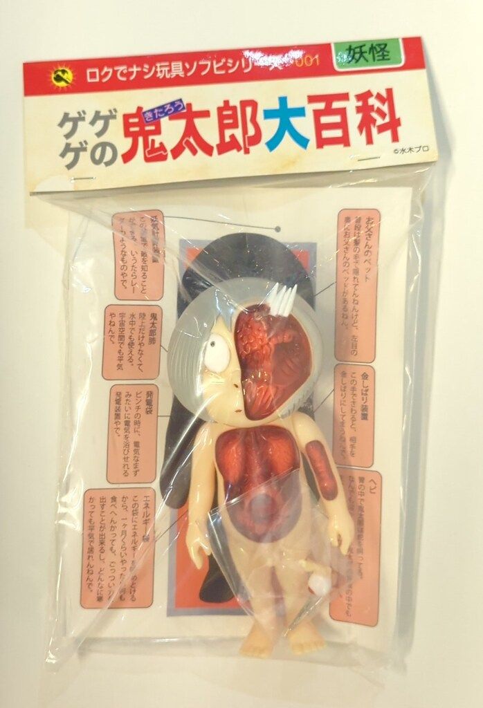 ロクでナシ玩具 ゲゲゲの鬼太郎大百科 水木しげる 鬼太郎大百科 からだのひみつ WF2025夏