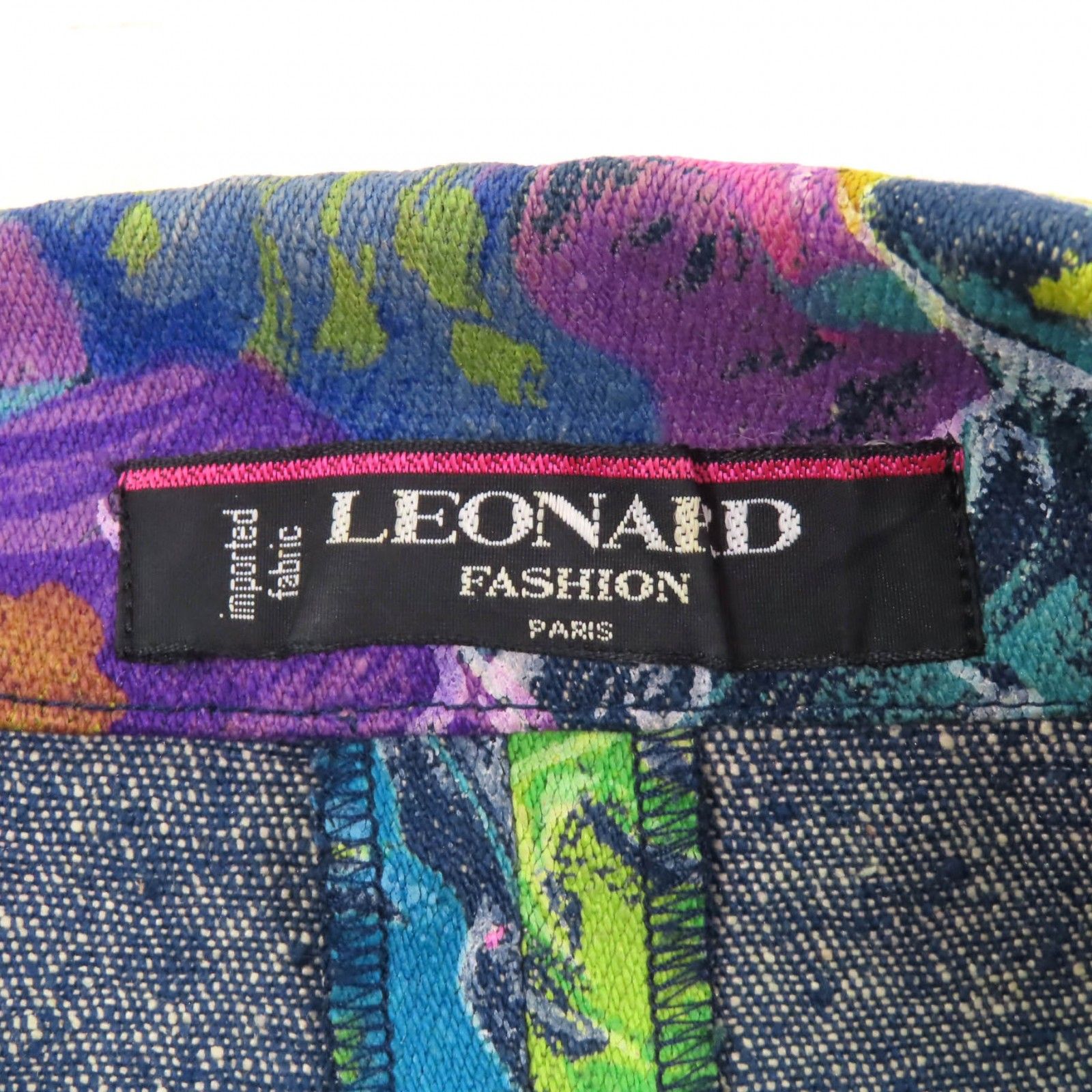 極美品☆LEONARD FASHION レオナール ファッション シルク100