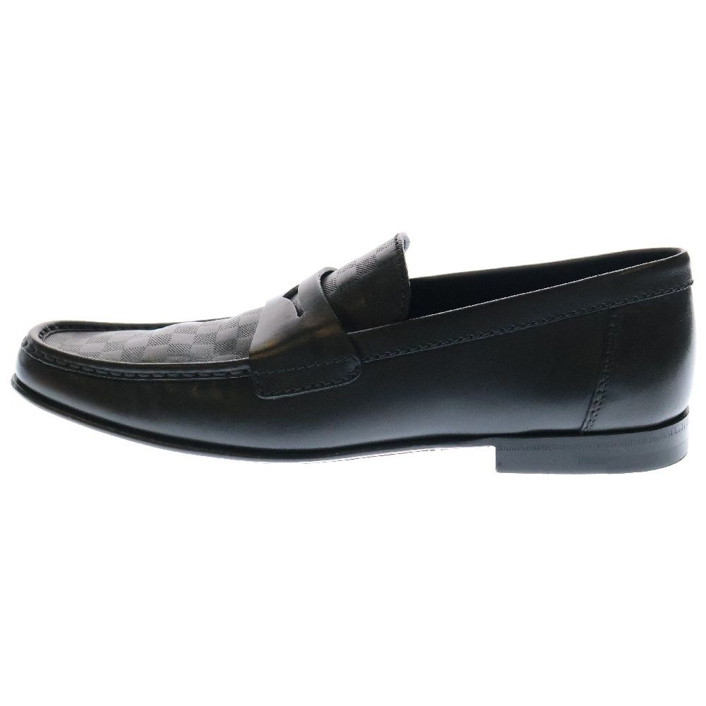 LOUIS VUITTON (ルイヴィトン) ダミエグラフィット レザー ローファー