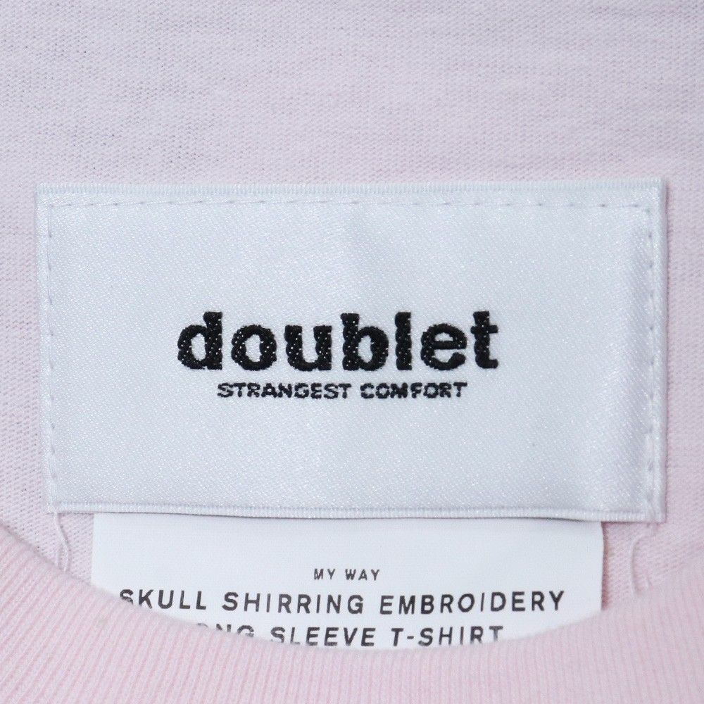 DOUBLET SKULL SHIRRING EMBROIDERY T-SHIRT - メルカリ