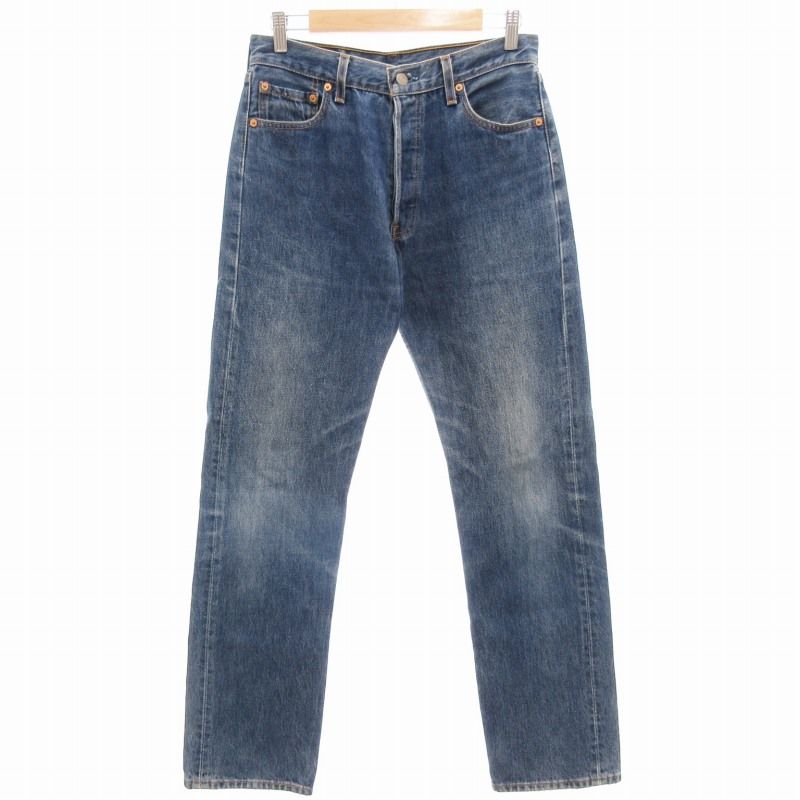 Levi's 501 リーバイス ストレートデニム ブルー W30 L32 楽天市場】リーバイス LEVI'S 501 オリジナルユーズドウォッシュ