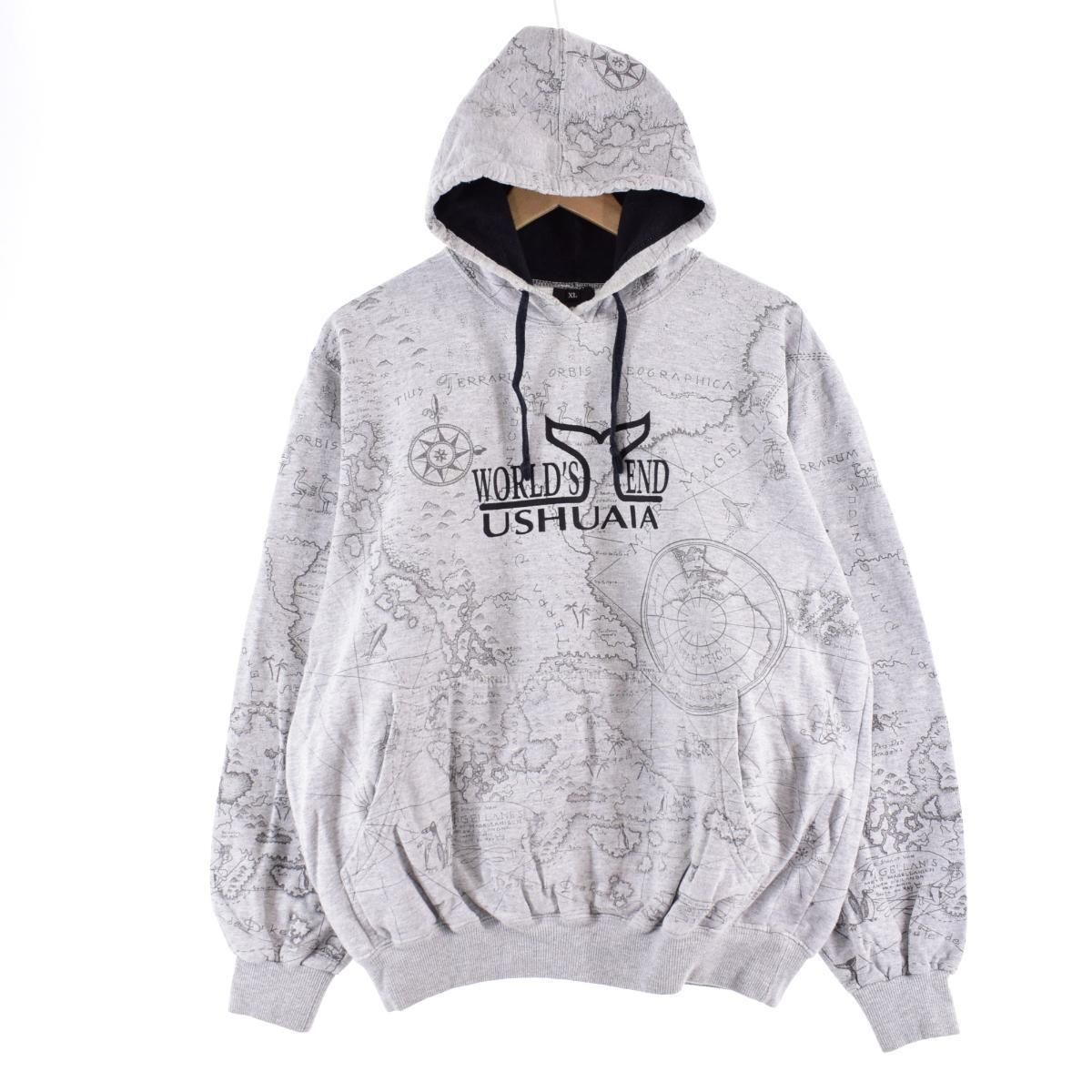 古着 Patagonia SUR 総柄 スーベニア スウェットプルオーバーパーカー メンズL /eaa375458 【中古】/eaa375458