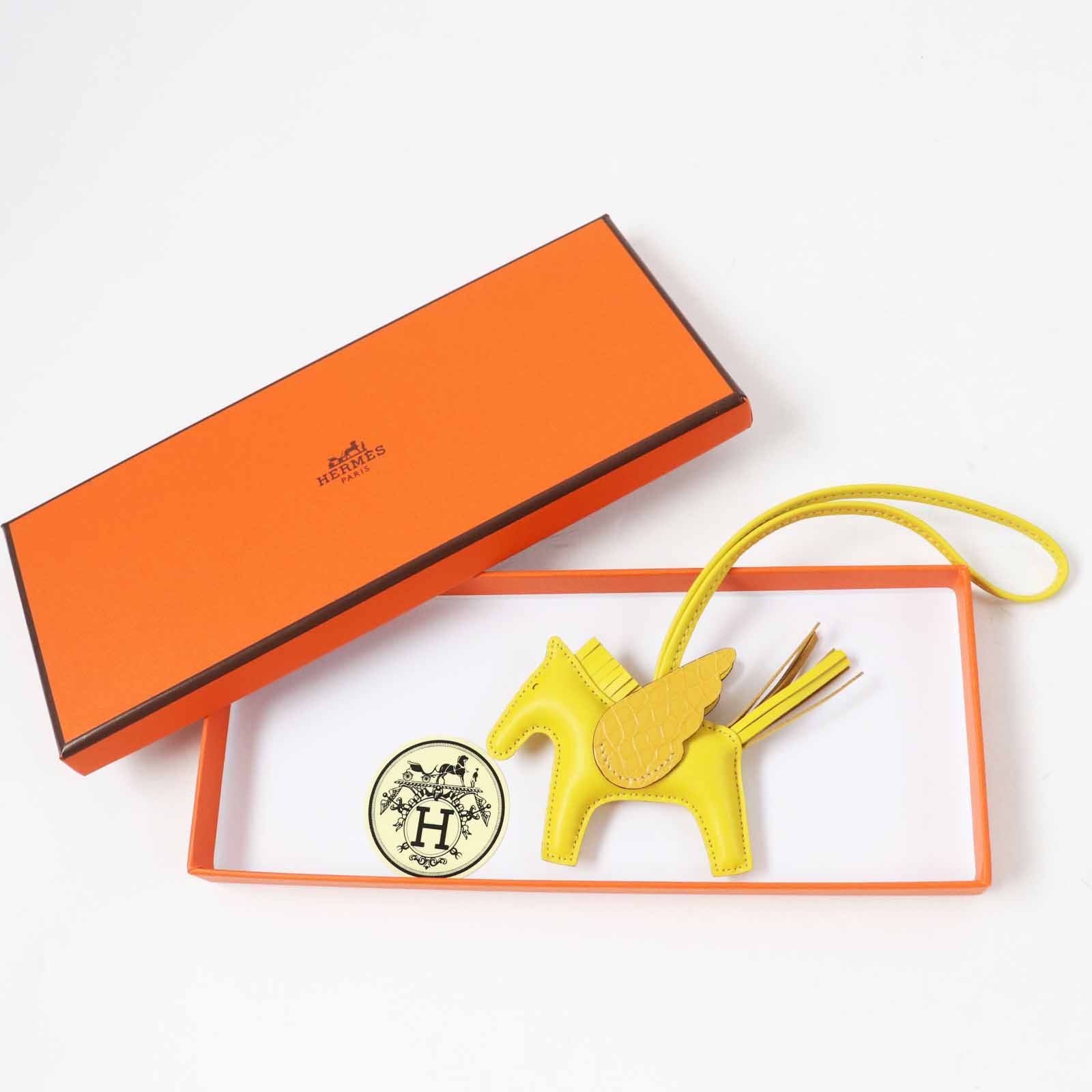 HERMES エルメス ロデオチャームPM アニョーミロ クレ ライム チャイ  