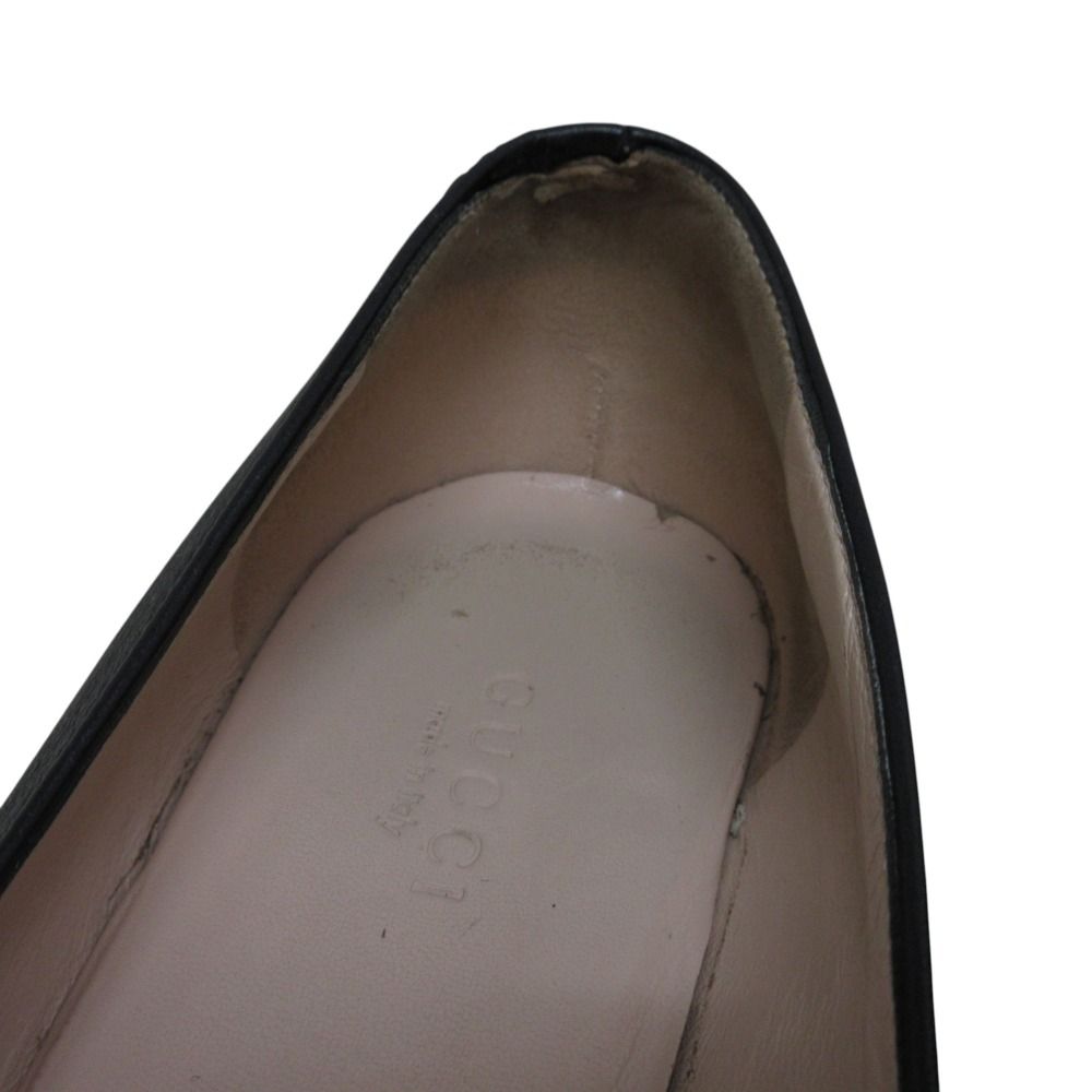 良品 GUCCI グッチ ホースビット レザー ローファー スリッポン